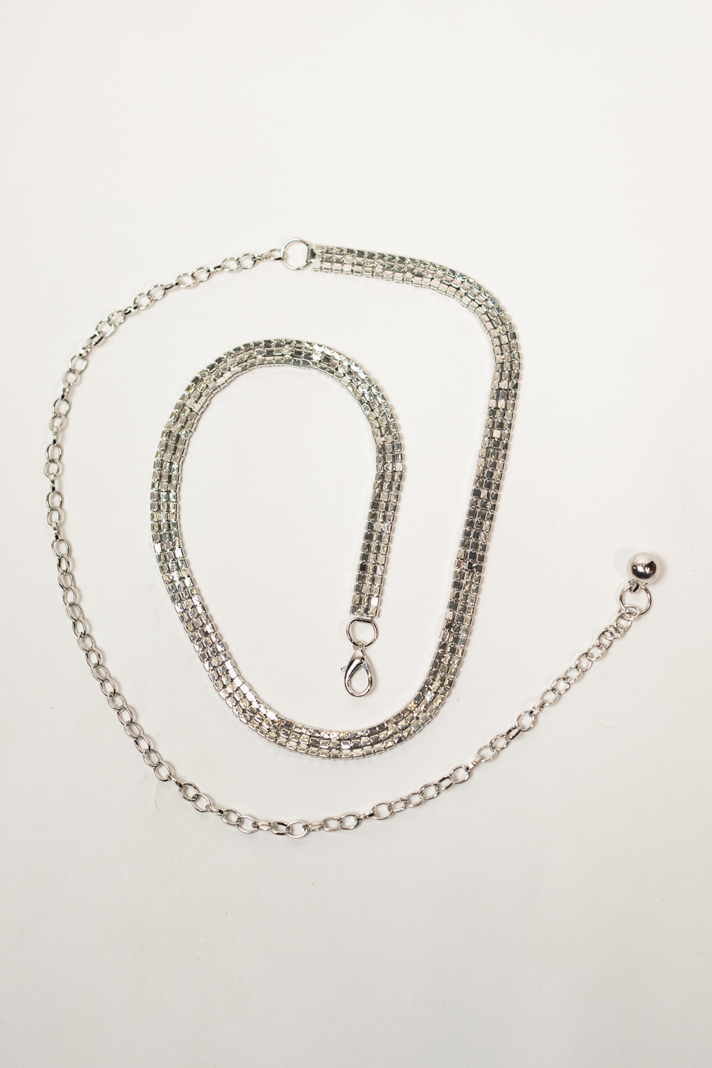 Cinturon Strass PLATEADO