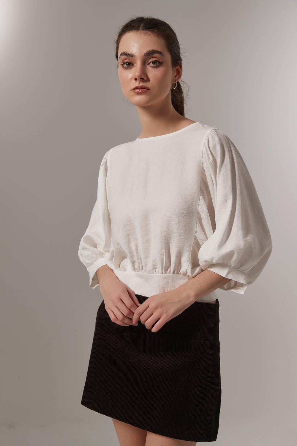 BLUSA ROLAN MARFIL  / OFF WHITE